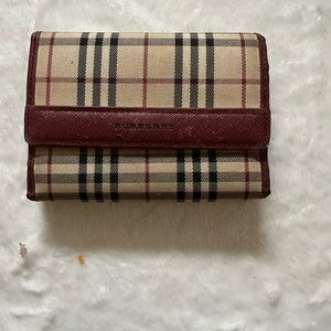 Burberry Burgandy Wallet